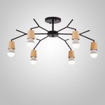 Люстра на штанге LES L6 Black ImperiumLoft 241174-26