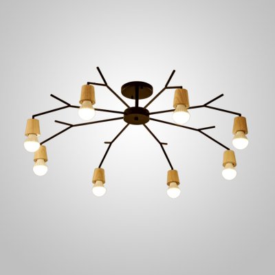 Люстра на штанге LES L8 Black ImperiumLoft 241175-26