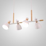 Подвесной реечный светильник TRIF WOOD LONG White ImperiumLoft 241203-26