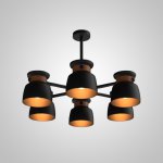 Люстра на штанге LOOP L6 Black ImperiumLoft 241205-26
