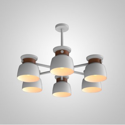 Люстра на штанге LOOP L6 White ImperiumLoft 241208-26