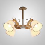 Люстра на штанге MECHANIC L4 White ImperiumLoft 241222-26