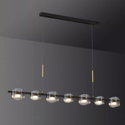 Подвесной светильник NICOLETTA D LONG L130 Black ImperiumLoft 241291-23