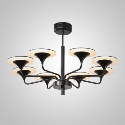 Люстра на штанге PILLAR L8 Black ImperiumLoft 241431-26