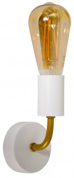 Бра "Винт" 1xE27x60Вт белый, золото 243-102-21W