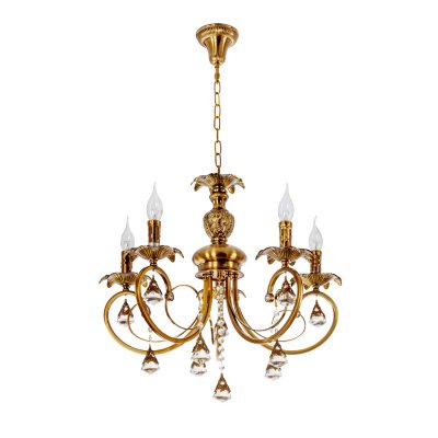 Люстра классическая с хрусталем Экономсвет 24312/5YB WT