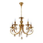 Люстра классическая с хрусталем Экономсвет 24312/5YB WT