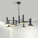 Подвесная люстра TAU L8 Black ImperiumLoft 243343-26