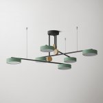 Люстра на штанге TECHNUM COLOR LED Green ImperiumLoft 243351-26