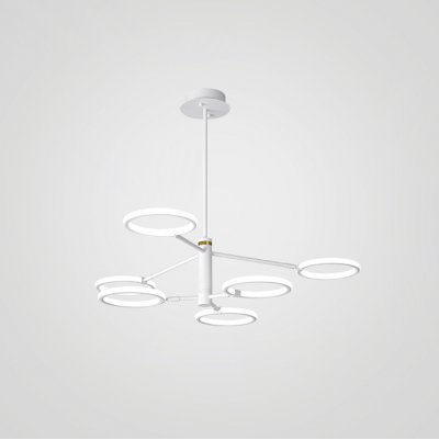 Люстра на штанге RINGLETS B Black ImperiumLoft 243370-26 Люстра на штанге RINGLETS B Black ImperiumLoft 243370-26