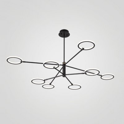 Люстра на штанге RINGLETS D Black ImperiumLoft 243376-26