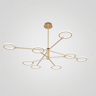 Люстра на штанге RINGLETS D Brass ImperiumLoft 243377-26 Люстра на штанге RINGLETS D Brass ImperiumLoft 243377-26