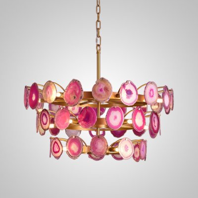 Подвесная люстра AGATE D70 Pink ImperiumLoft 243406-26 Подвесная люстра AGATE D70 Pink ImperiumLoft 243406-26