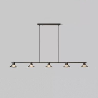 Реечный, рядный светильник CICLA LONG L180 Black ImperiumLoft 243504-22