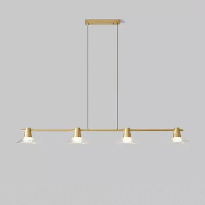 Реечный, рядный светильник CICLA LONG L140 Brass ImperiumLoft 243506-22