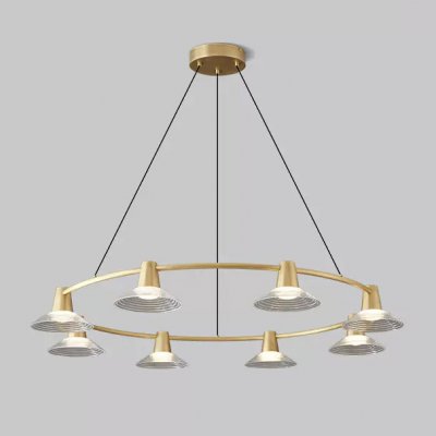 Кольцевые люстры и светильники CICLA R D121 Brass ImperiumLoft 243511-22