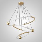 Кольцевые люстры и светильники ECLIPTICA Brass ImperiumLoft 243515-22