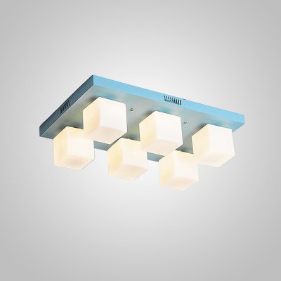 Подвесная люстра BOARD CUBE L6 Blue ImperiumLoft 243728-26