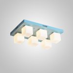 Подвесная люстра BOARD CUBE L6 Blue ImperiumLoft 243728-26