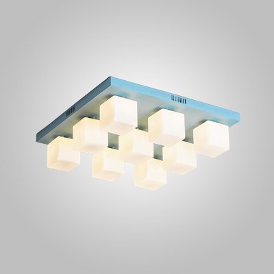 Подвесная люстра BOARD CUBE L9 Blue ImperiumLoft 243729-26