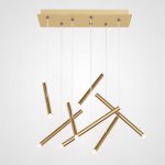 Люстра Dutti D0068 LED Chandelier Modern 7 Gold ImperiumLoft 243984-22