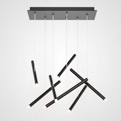 Люстра Dutti D0068 LED Chandelier Modern 7 Black ImperiumLoft 243986-22