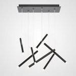 Люстра Dutti D0068 LED Chandelier Modern 7 Black ImperiumLoft 243986-22
