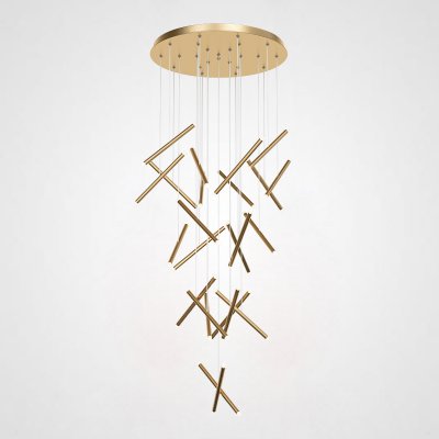 Люстра Dutti D0068 LED Chandelier Modern 28 Gold ImperiumLoft 243988-22