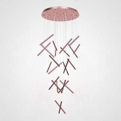 Люстра Dutti D0068 LED Chandelier Modern 28 Rose Gold ImperiumLoft 243989-22