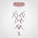 Люстра Dutti D0068 LED Chandelier Modern 28 Rose Gold ImperiumLoft 243989-22