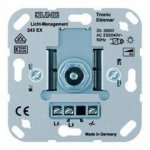 JUNG механизм Светорегулятор поворотно-нажимной 20-360 Вт для л/н,и электрон трансформаторов (243EX)