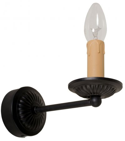 Бра "Карат" 1xE14x40Вт черный  244-1915-11W