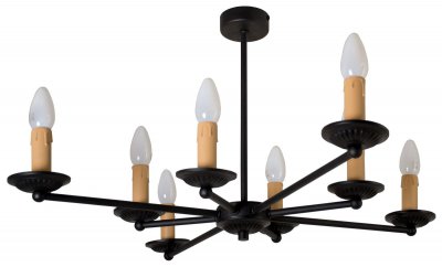 Светильник "Карат" 8xE14x40Вт черный 244-1915-18