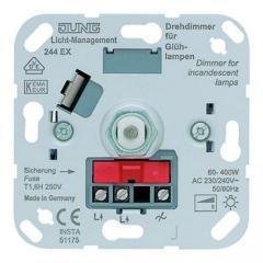 JUNG механизм Светорегулятор поворотно-нажимной 60-400 Втдля л/н (244EX) JUNG механизм Светорегулятор поворотно-нажимной 60-400 Втдля л/н (244EX)