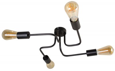 Светильник "Норд" 4xE27x60Вт черный 245-174-24