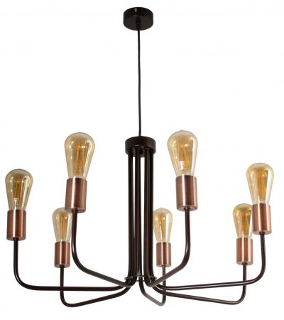 Светильник подвесной Светильник подвесной "Граф" 7xE27x60Вт коричневый, медный 246-1915-27