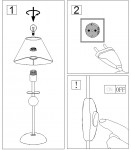 Настольная лампа Odeon light 2476/1T MARION