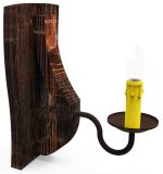 Бра Чарльз 1хE14х40Вт состаренное дерево 248-64-11W