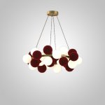 Кольцевые люстры и светильники LATTE D80 Burgundy ImperiumLoft 248577-01