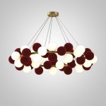 Кольцевые люстры и светильники LATTE D120 Burgundy ImperiumLoft 248579-01