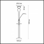 Торшер со столиком Odeon light 2486/F AXTON