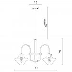 Светильник подвесной Divinare 7108/02 SP-4 ALVEARE