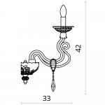Светильник настенный Divinare 5125/11 AP-1 SIMONA