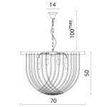 Светильник подвесной Divinare 3003/01 SP-8 CASCATA
