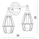 Светильник бра Divinare 2247/03 AP-2 CORSETTO