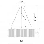 Светильник подвесной Divinare 2060/02 SP-5 DOMENICA