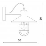Светильник бра лофт Divinare 2007/01 AP-1 LATERNA