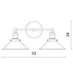 Светильник бра Divinare 2003/01 AP-2 DELTA