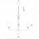 Светильник подвесной Divinare 1154/01 LM-8 BILANCIA