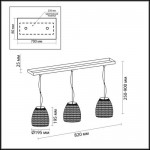 Люстра Odeon light 2491/3 KENI